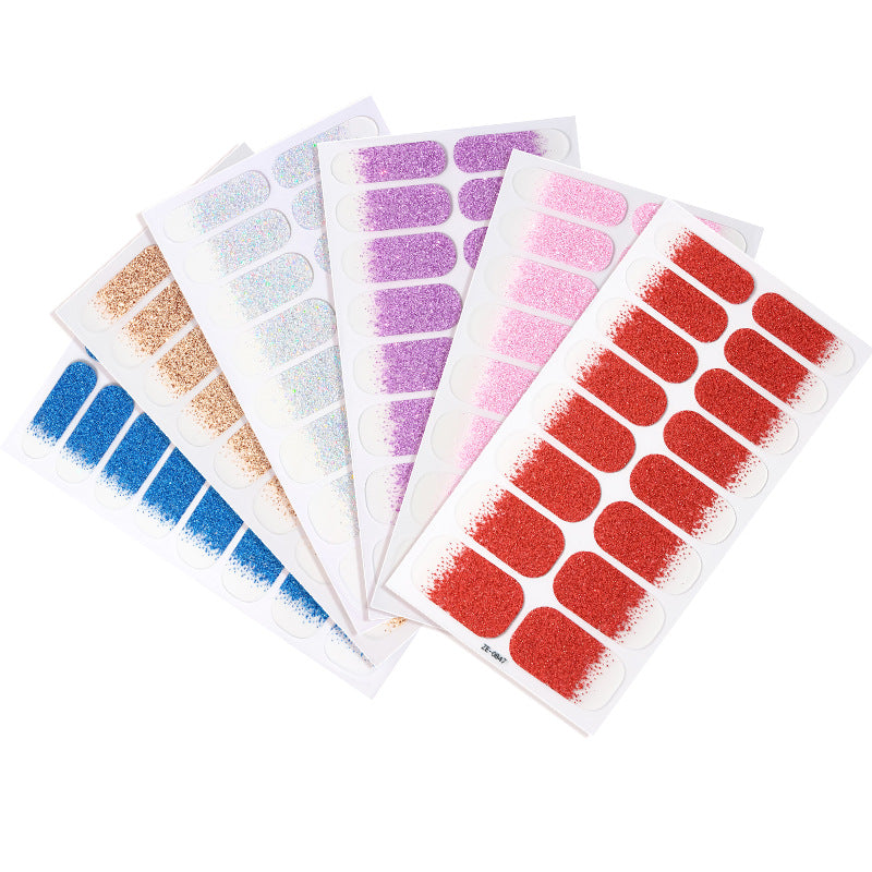 Glamorous Glitter Ombre Nail Wraps