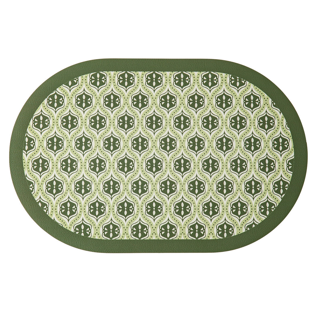 Round decorative rug with floral animal illustration and fine jacquard structure Kalsten