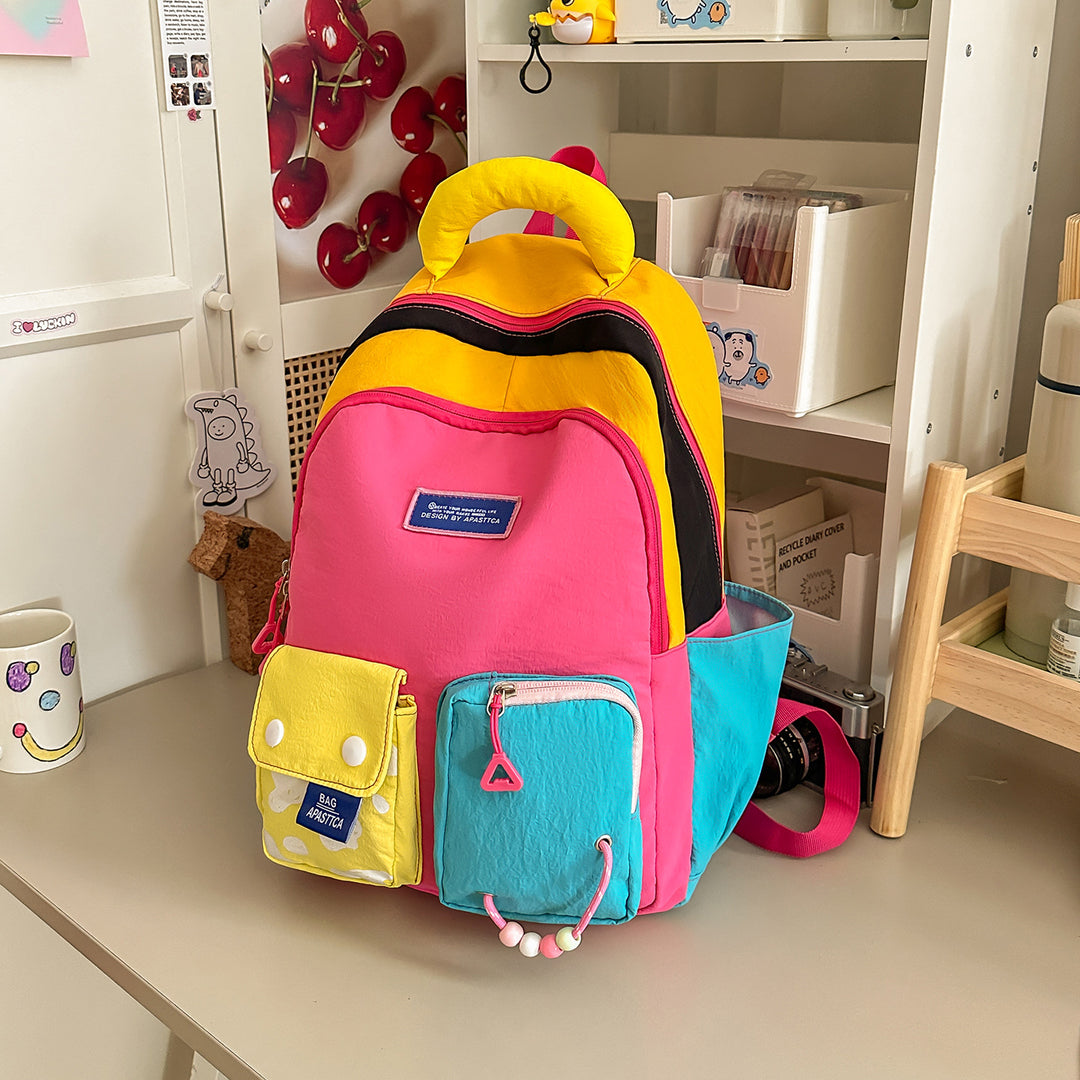 Colorful Multi-Pocket Backpack Kalsten