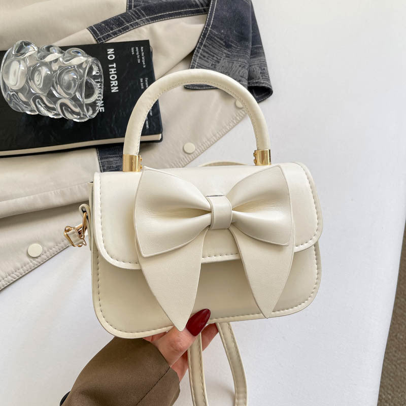 Bow-Accent Structured Handbag