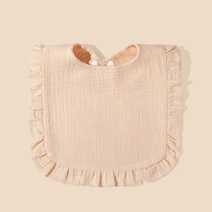 Soft Ruffled Muslin Baby Bib kalsten