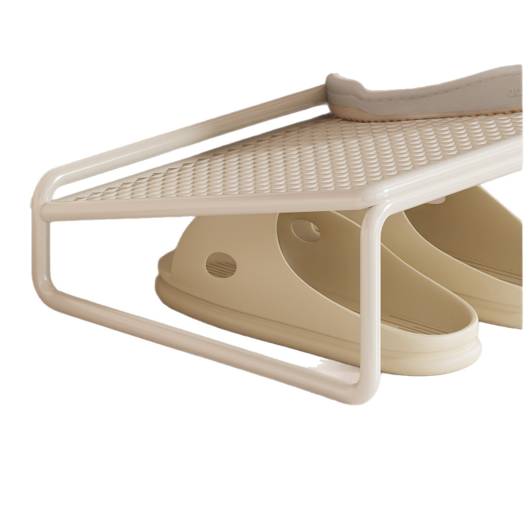 Elevated Mesh Metal Desktop Storage Rack