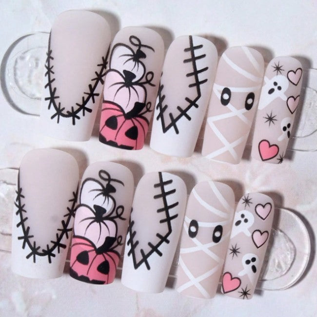 Halloween-Themed Nail Art Design Kalsten