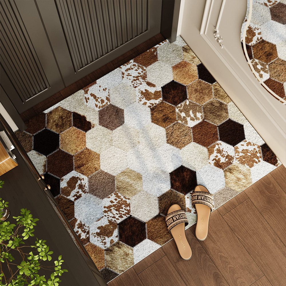 Hexagon Patterned Area Mat