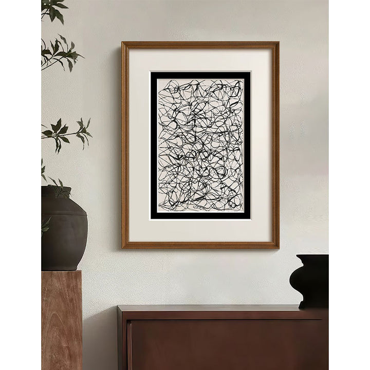 Abstract Line Art Illustration
