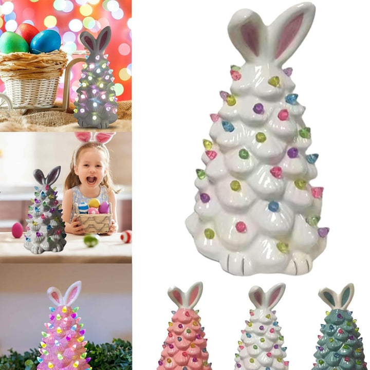 Whimsical Bunny Figurine Decor Kalsten