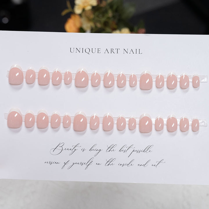 French Tip Gel Press-On Nails