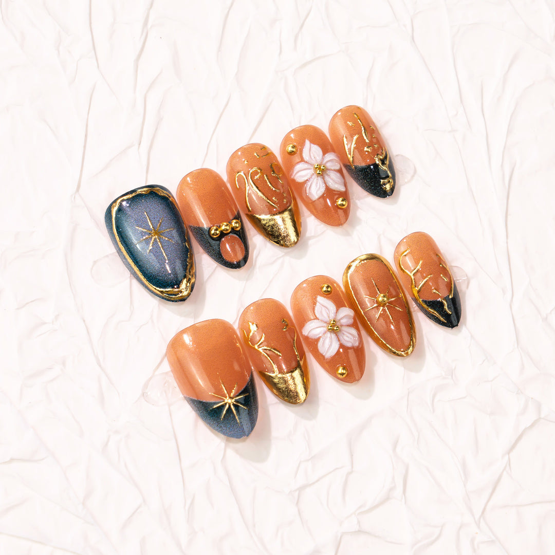 Artistic Press-On Nail Art Collection
