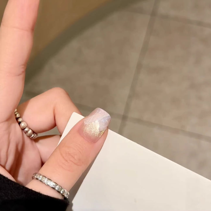 Decorative Glitter Press-On Nail Set