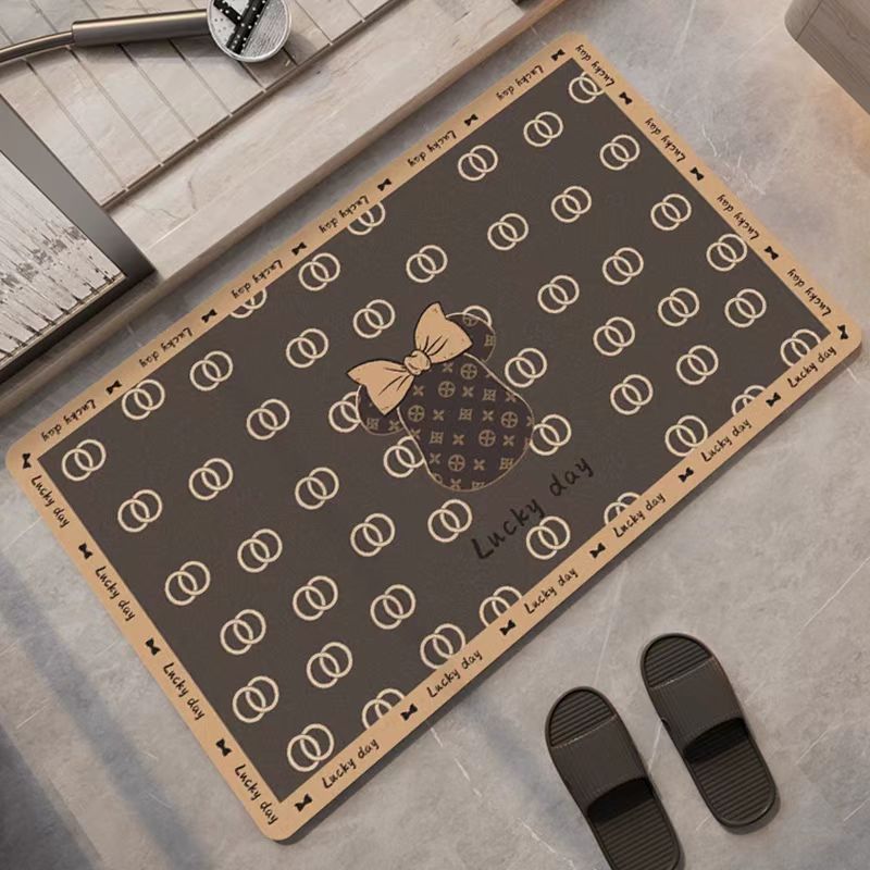Playful Bear-Themed Bathroom Mat Kalsten