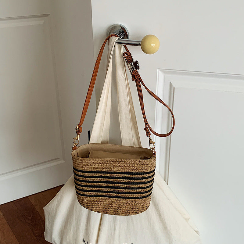Woven Straw Crossbody Bag
