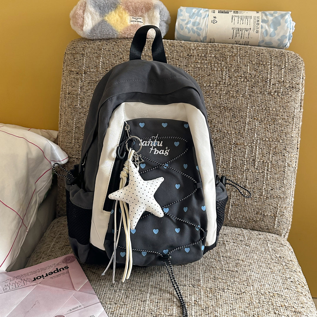 Cute Star-Embellished Casual Backpack Kalsten