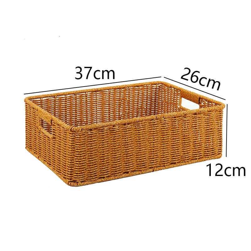 Handwoven Rectangular Storage Basket Kalsten