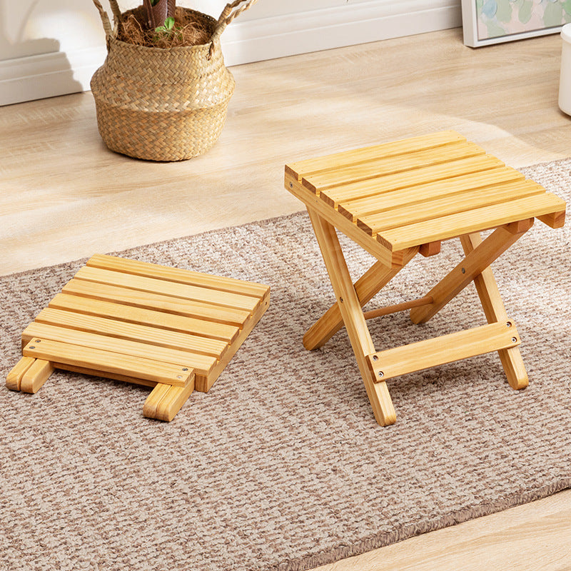 Foldable Stool Made of Sustainable Wood Kalsten