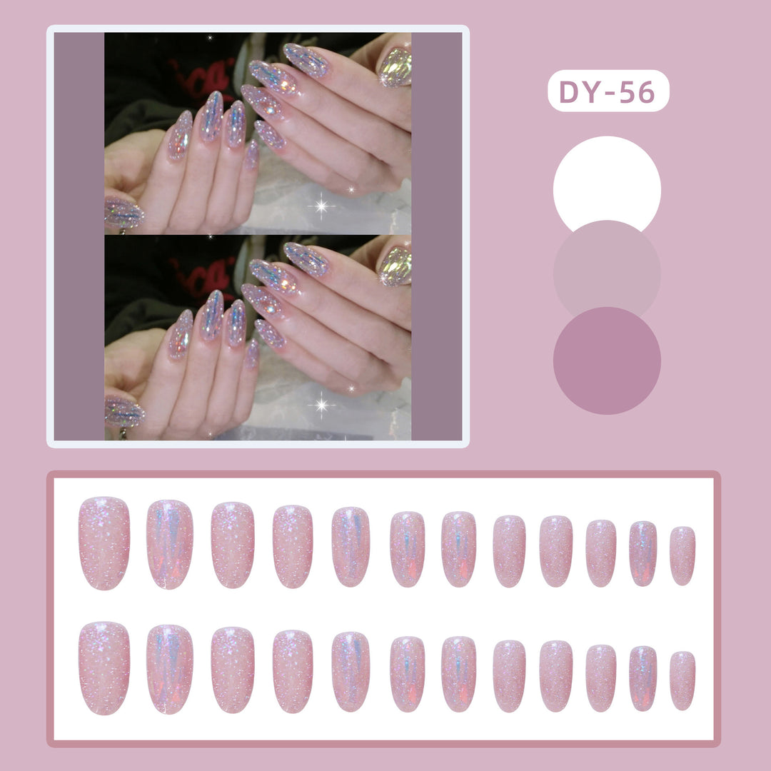 Sparkling Glittery Press-On Nail Set Kalsten 1790727491