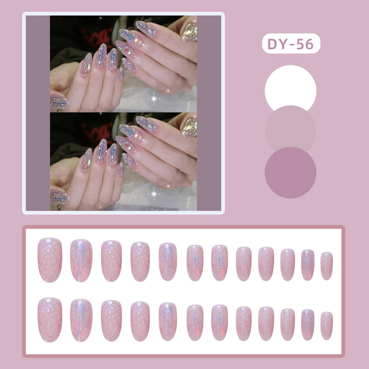 Sparkling Glittery Press-On Nail Set Kalsten 1790727491