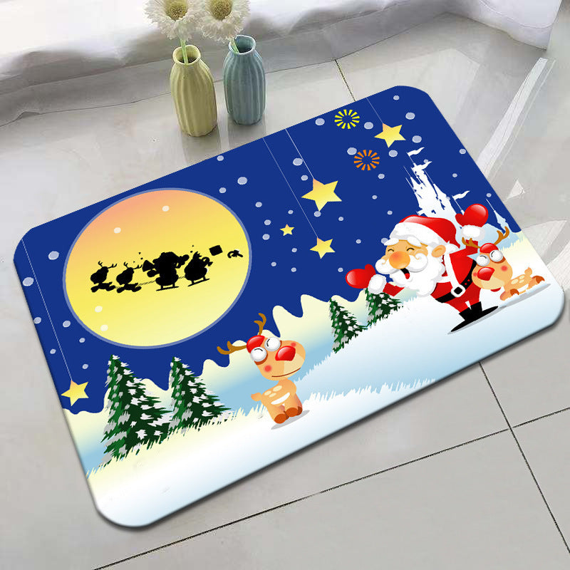 Festive Holiday-Themed Bath Mat Kalsten