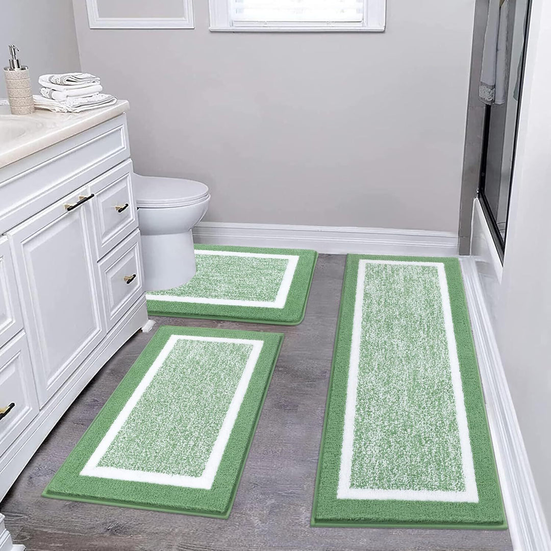 Plush Microfiber Bath Mat Set Kalsten