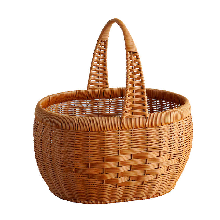 Women Handwoven Basket with Lid Kalsten