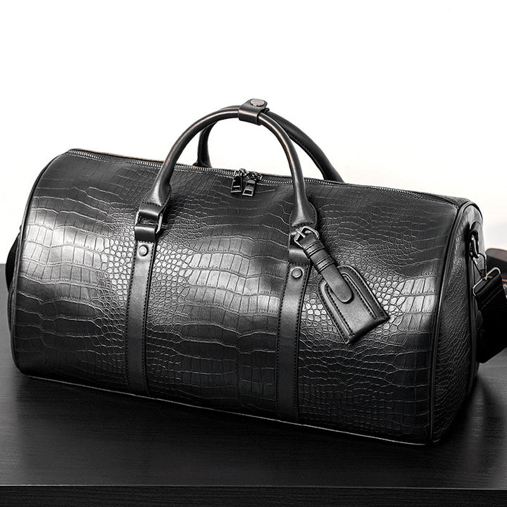 Elegant Travel Bag in Luxurious Crocodile Look Kalsten