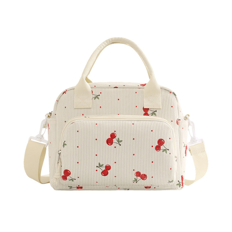 Cute Cherry Print Insulated Lunch Bag Kalsten