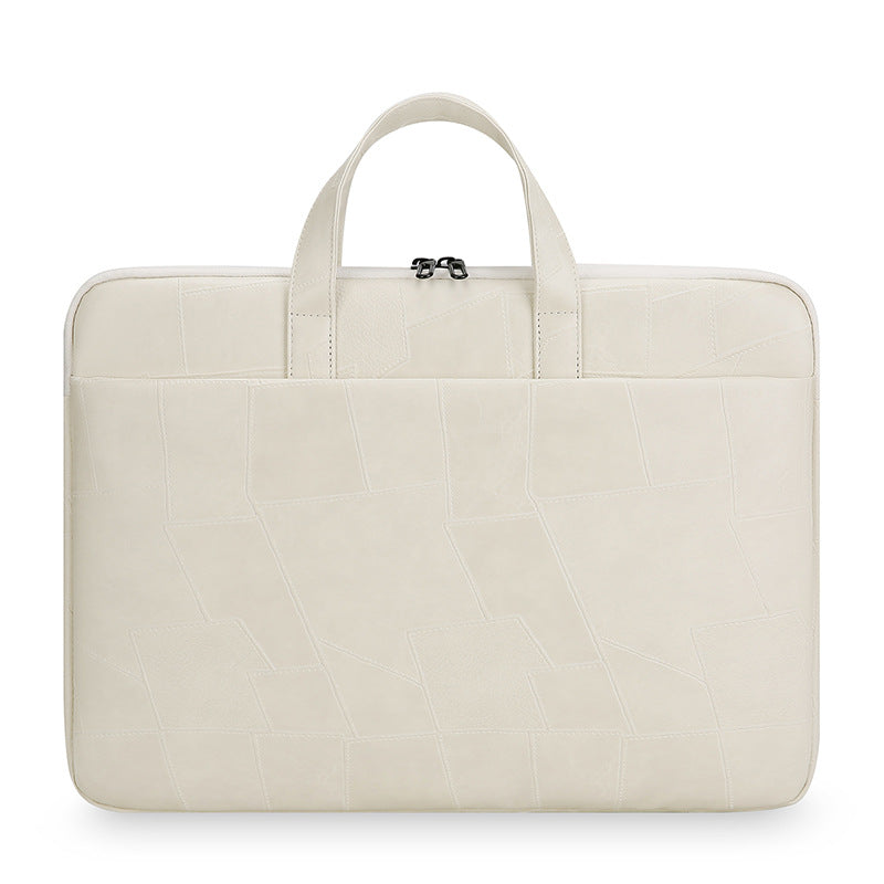 Premium Patchwork Leather Laptop Bag Kalsten