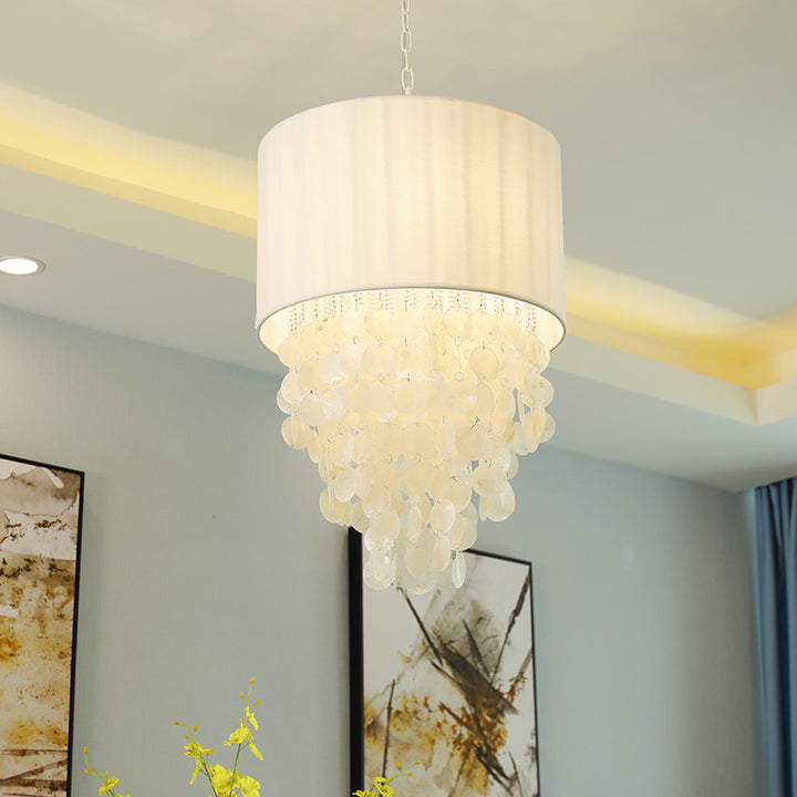 Elegant Capiz Shell Pendant Light