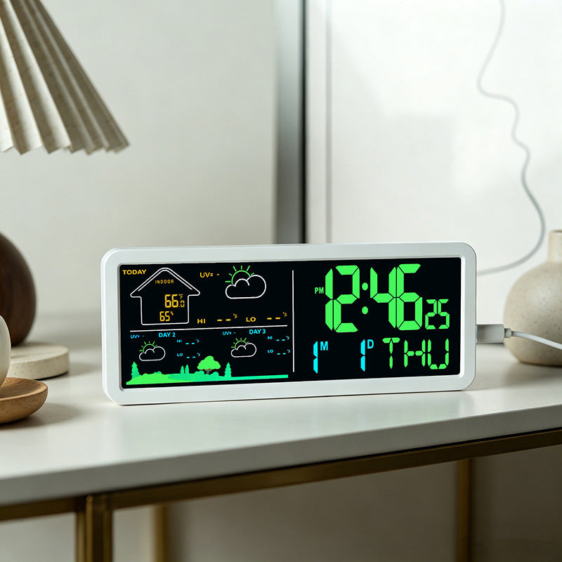 Digital weather and alarm clock with hygrometer Kalsten