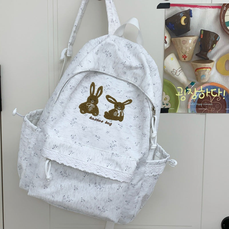 Cute Bunny-Themed Casual Backpack Kalsten