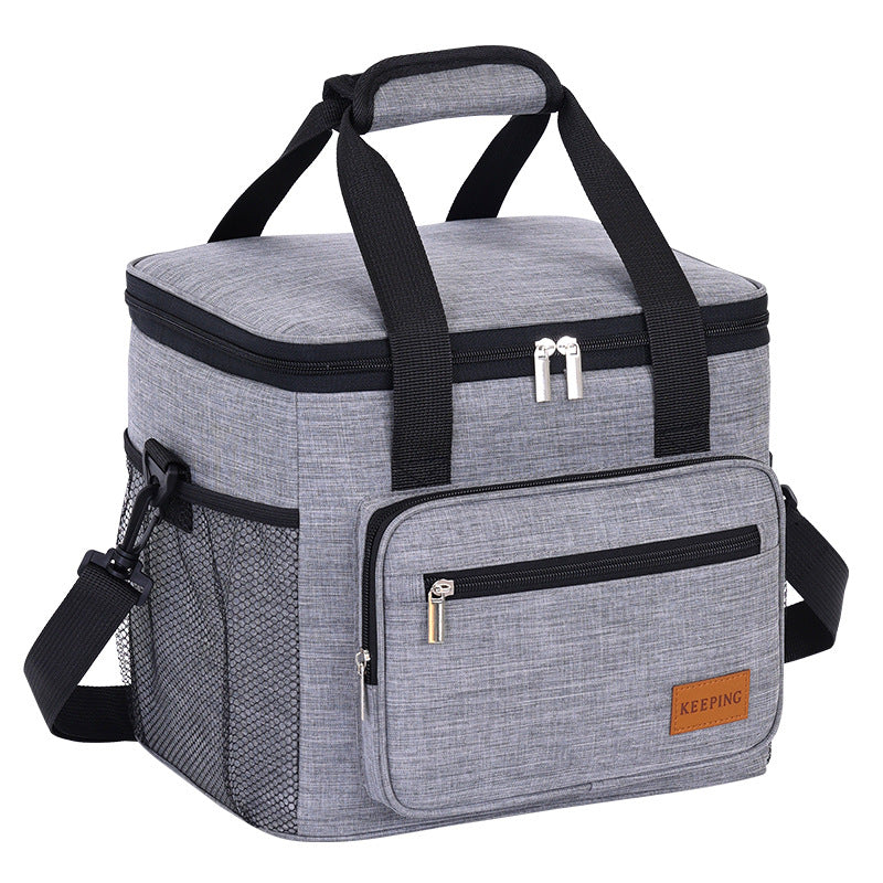 Insulated cooler bag with practical exterior pockets Kalsten