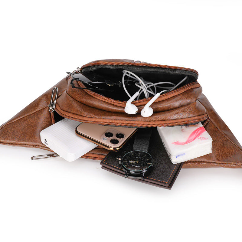 Casual Leather Fanny Pack