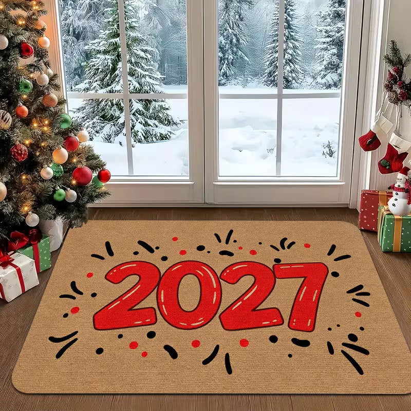 New Year Celebration Welcome Mat Kalsten