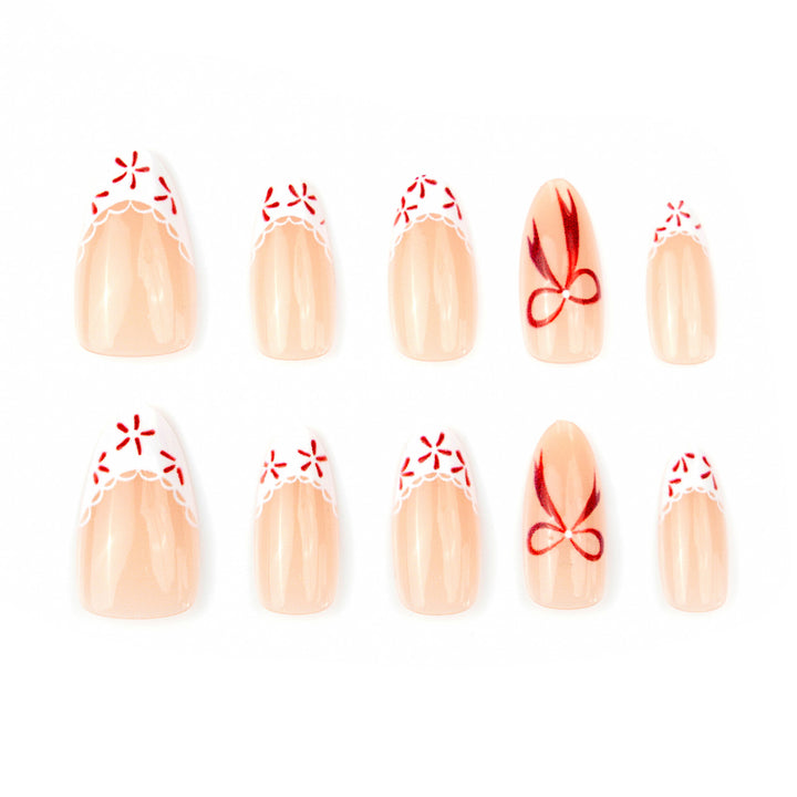 Artificial nails with festive decorations Kalsten