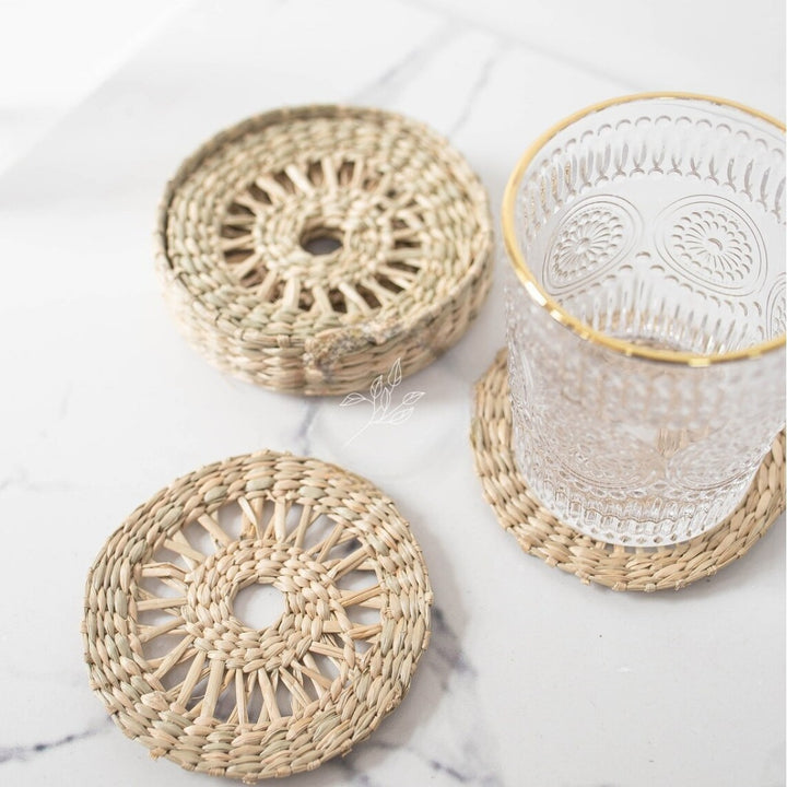 Handcrafted Natural Fiber Coasters Kalsten