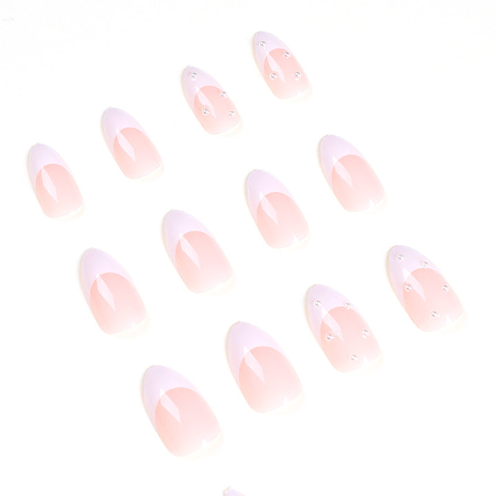 Artful acrylic nails with elegant French tip Kalsten