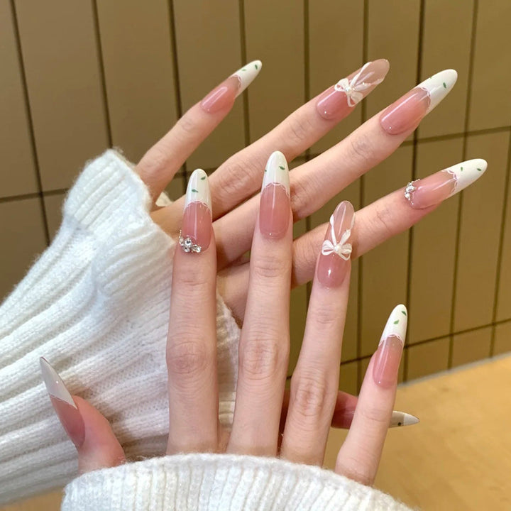 Premium Floral-Design Press-On Nails Kalsten