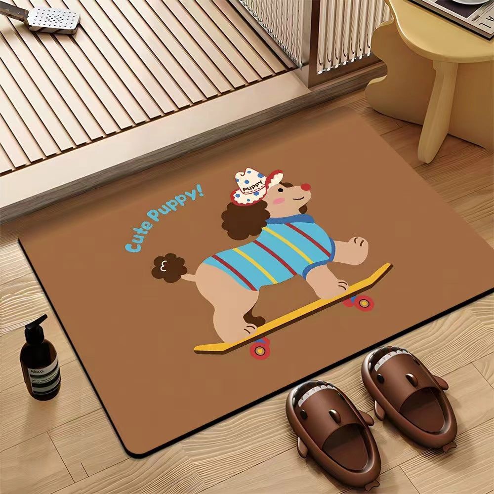 Fun Dog-Themed Indoor Mat Kalsten