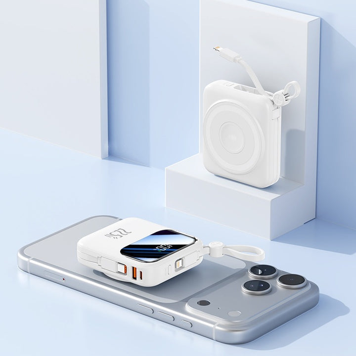 Portable power bank with innovative cable management system and fast charging function Kalsten