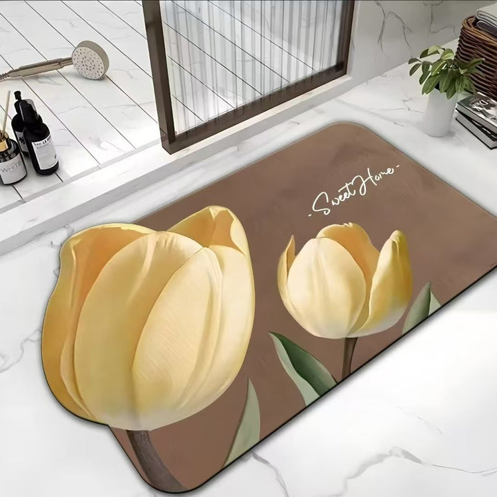 Decorative Floral Kitchen Mat Kalsten