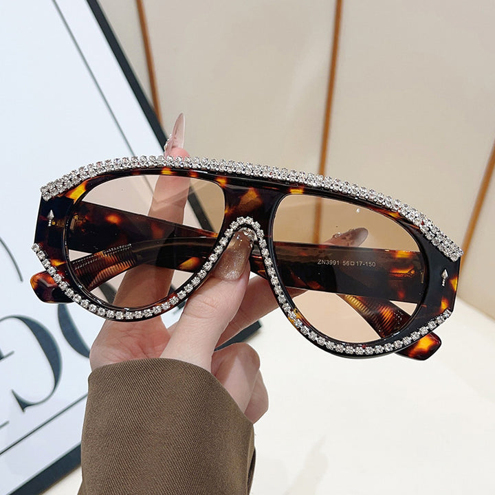 Luxury Oversized Rhinestone Sunglasses Kalsten