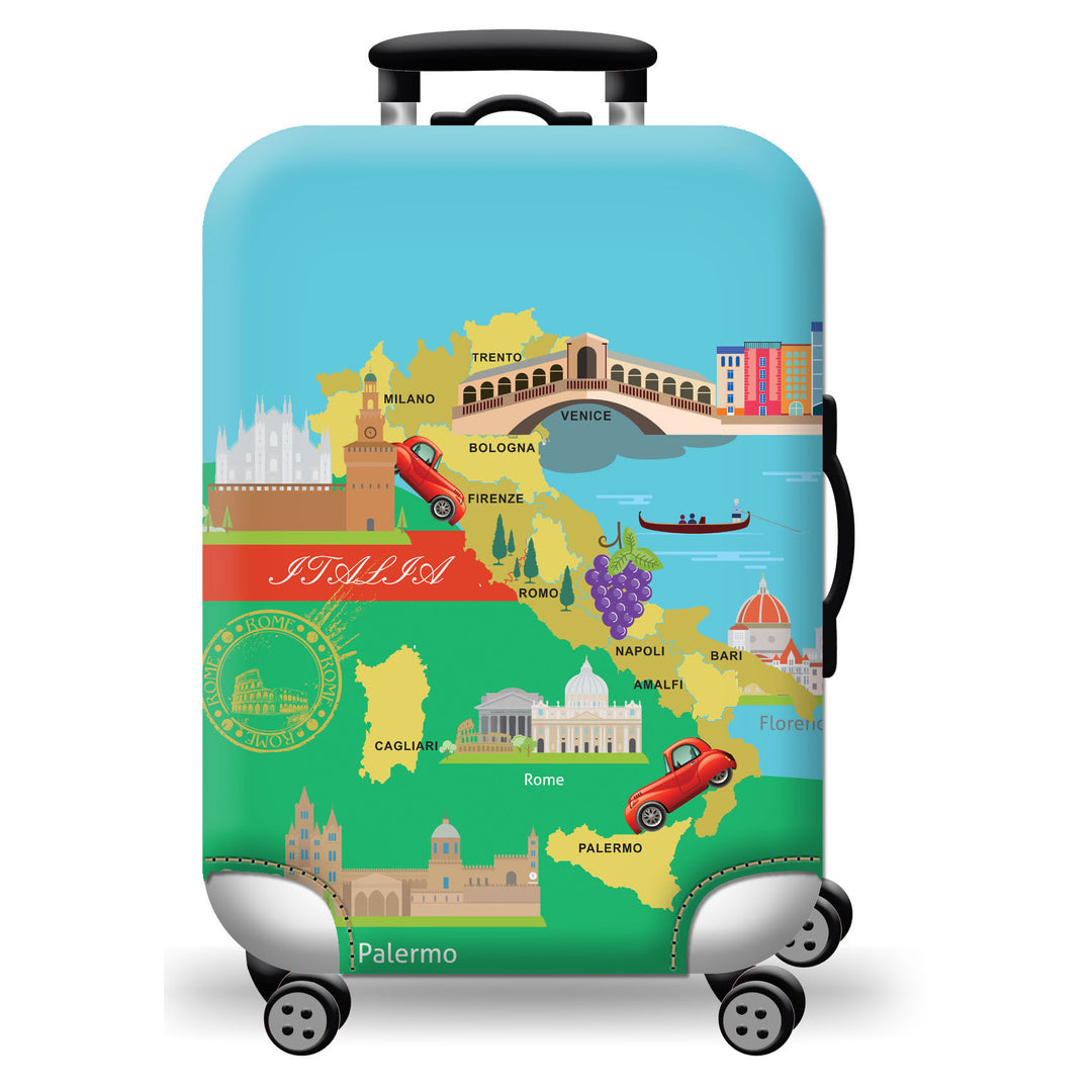 Hard Shell Luggage with Earth Design Kalsten
