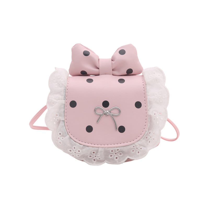 Playful Bow-Embellished Mini Crossbody Bag