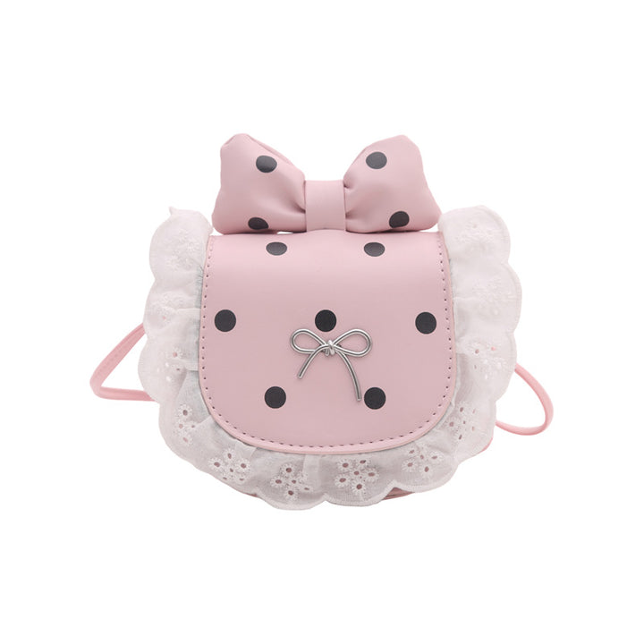 Playful Bow-Embellished Mini Crossbody Bag
