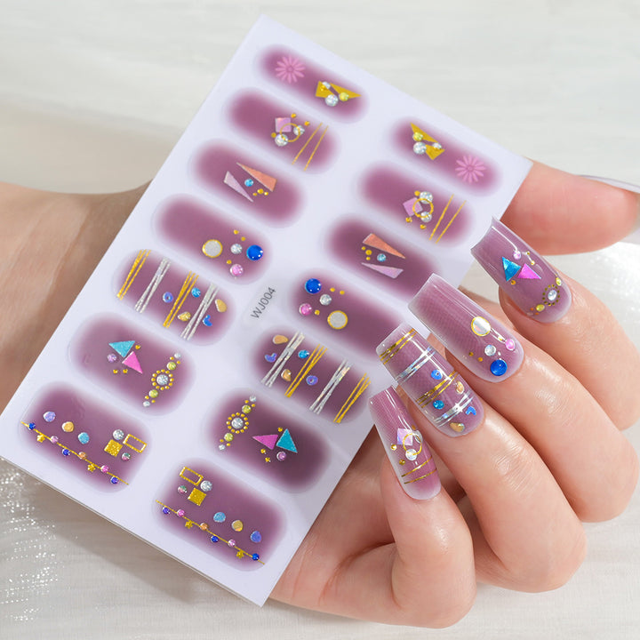 Festive Decorative Nail Art Sheet