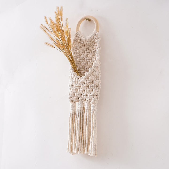 Macramé Wall Pocket Organizer Kalsten