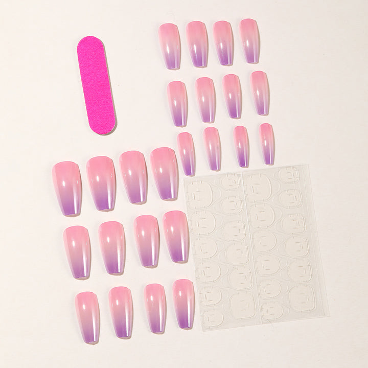 Glossy Ombre Gel Nail Art Extensions Kalsten