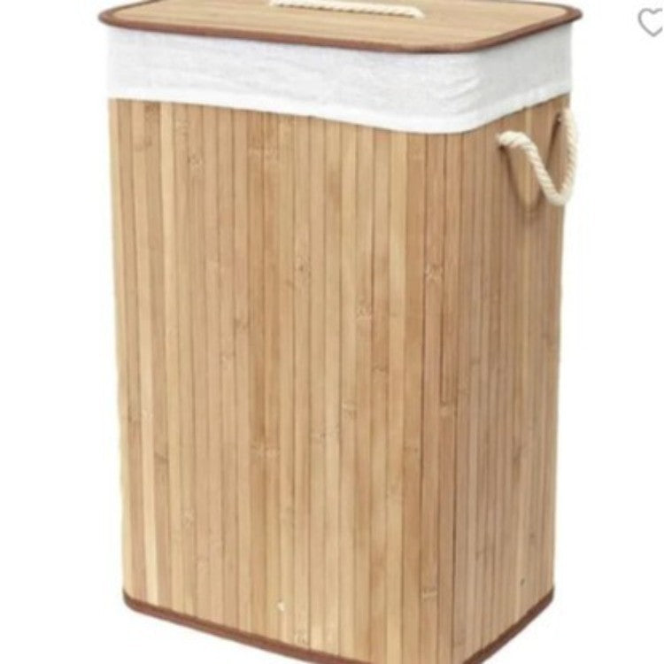 Laundry basket made of natural bamboo by Kalsten