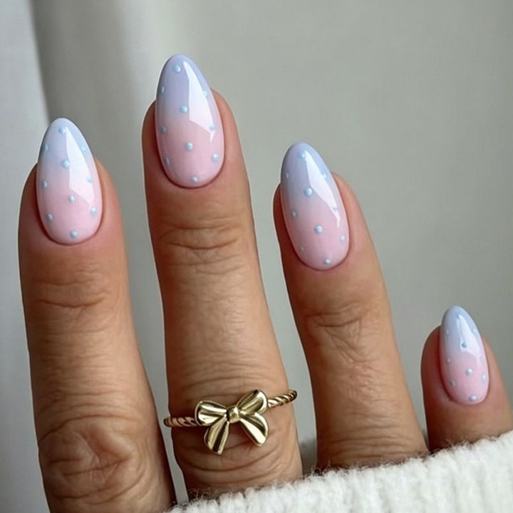 Elegant Polka Dot Long-Lasting Gel Nail Art Kalsten