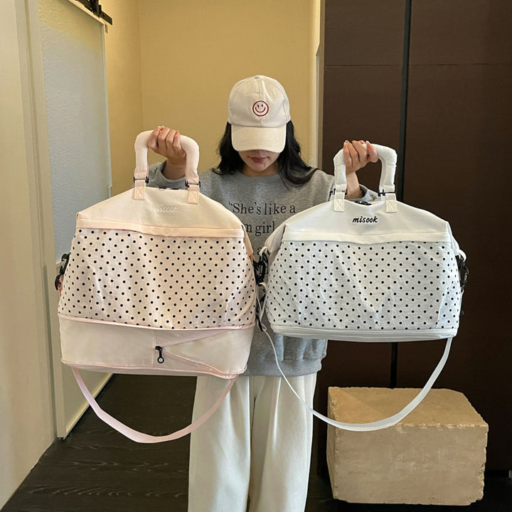 Stylish Polka Dot Travel Duffel Bag Kalsten