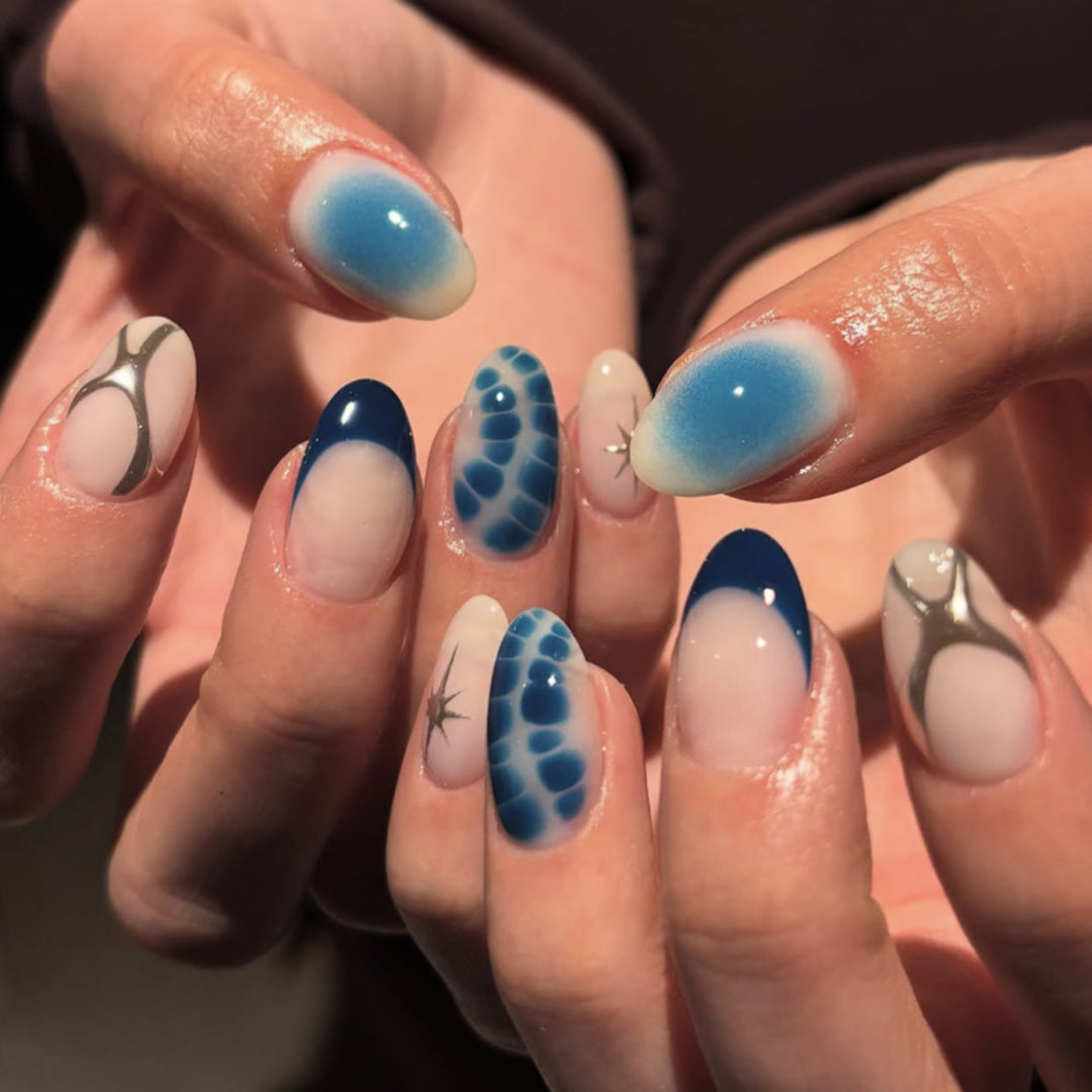 Artful Nail Art in Modern Watercolor Design Kalsten